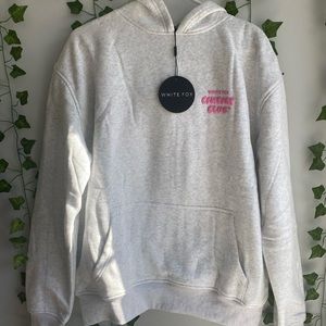 White Fox Oversized Hoodie - New with Tags